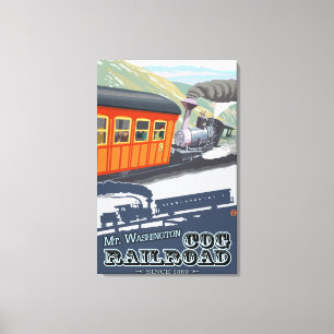 Mount Washington, New HampshireCog Railroad Canvas Print