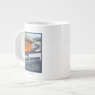 Mount Washington, New HampshireCog Railroad Large Coffee Mug