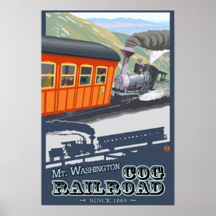 Mount Washington, New HampshireCog Railroad Poster