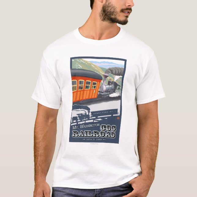 Mount Washington, New HampshireCog Railroad T-Shirt (Front)