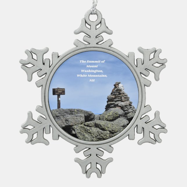 Mount Washington Summit Christmas Ornament (Front)