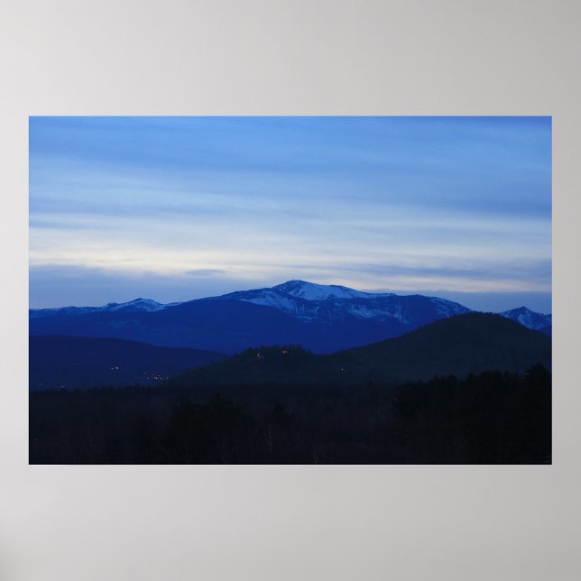 Mount Washington Twilight Poster (Front)