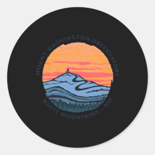 Mount Washington White Mountains Nh Classic Round Sticker
