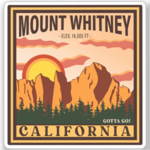Mount Whitney California Sierra Nevada Vintage