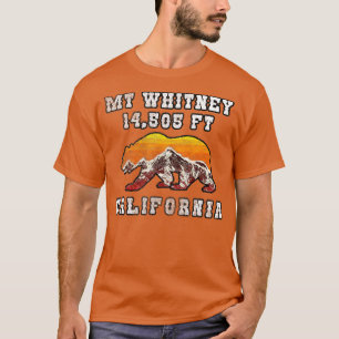 Mount Whitney  Flag Inspired Bear  Mt Whitney  T-Shirt