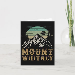 Mount Whitney National Park Merchandise Hiking Mt. Card