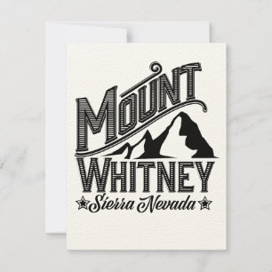 Mount Whitney Sierra Nevada Travel poster