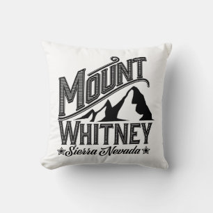 Mount Whitney Sierra Nevada Travel poster Cushion