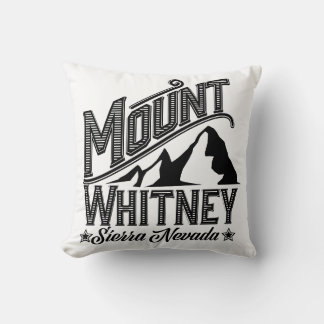 Mount Whitney Sierra Nevada Travel poster Two-Tone Cushion