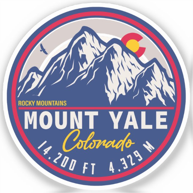Mount Yale Colorado - 14ers fourteener climbing (Front)