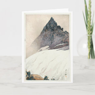 Mount Yari, Hiroshi Yoshida, Woodcut Card