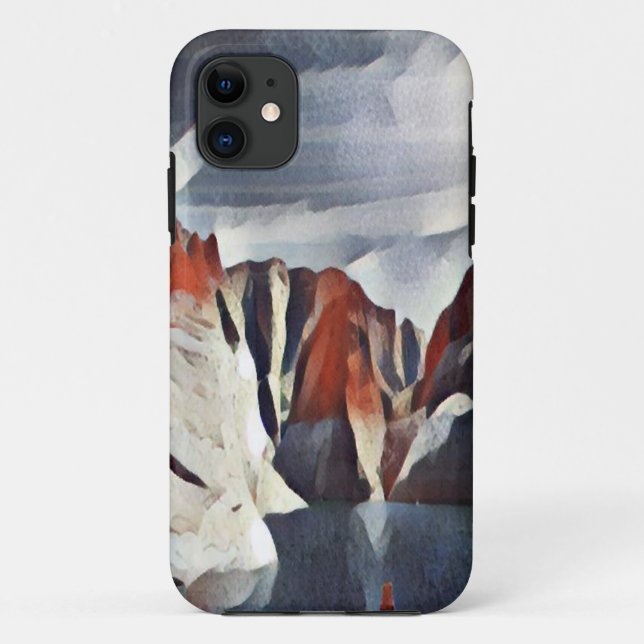 MOUNTAIN ABSTRACT NATURE SCENERY Case-Mate iPhone CASE (Back)