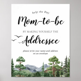 Mountain Address an Envelope Baby Sign