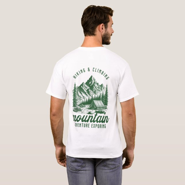Mountain Adventure: Hiking & Climbing T-Shirt (Back Full)