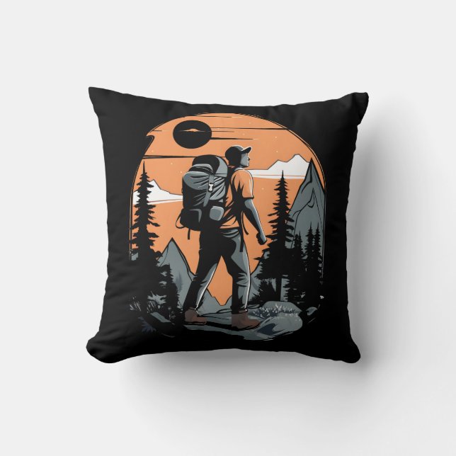 Mountain Adventure Hiking Cushion (Front)