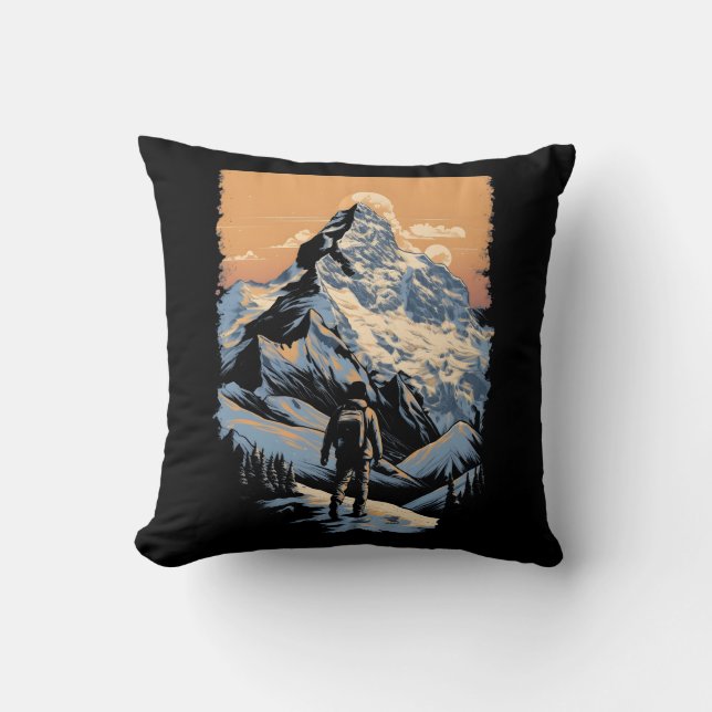 Mountain Adventure Hiking Cushion (Front)