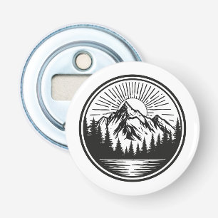 Mountain Adventure Logo Camping Badge Outdoor Bottle Opener