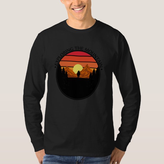 Mountain and Forest Scene  100 T-Shirt (Front)