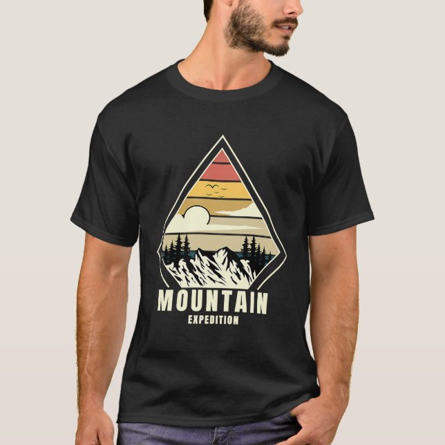 Mountain and Forest Scene  48 T-Shirt (Front)