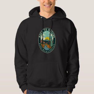 Mountain and Forest Scene  4 Hoodie