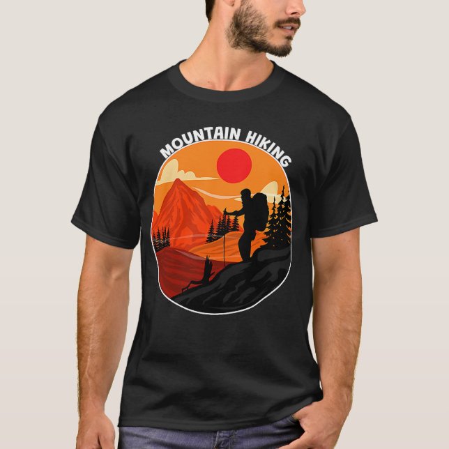 Mountain and Forest Scene  94 T-Shirt (Front)