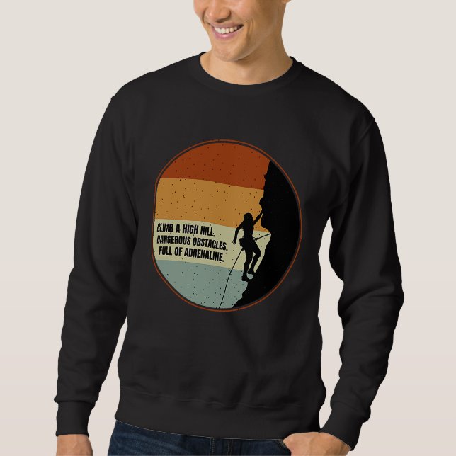 Mountain and Forest Scene Silhouette  139 Sweatshirt (Front)