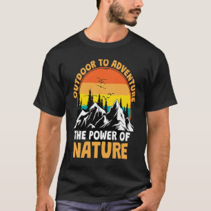 Mountain and Forest Scene Silhouette  20 T-Shirt