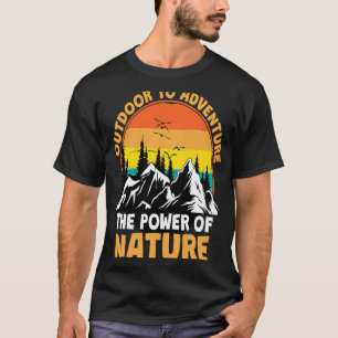 Mountain and Forest Scene Silhouette 20 T-Shirt