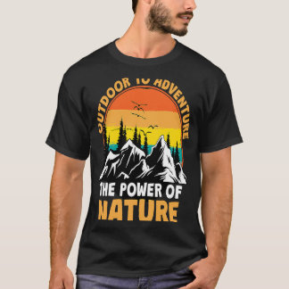 Mountain and Forest Scene Silhouette  20 T-Shirt