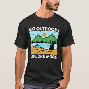 Mountain and Forest Scene Silhouette 40 T-Shirt