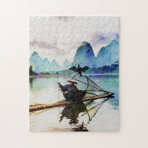 Mountain And River Asian Landscape Travel Jigsaw Puzzle