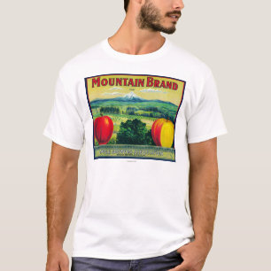 Mountain Apple Crate LabelHood River, OR T-Shirt