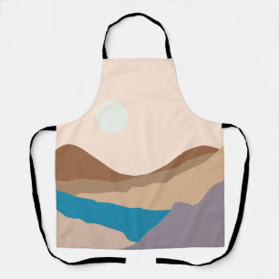 mountain  art  apron