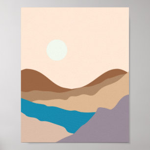 mountain art poster