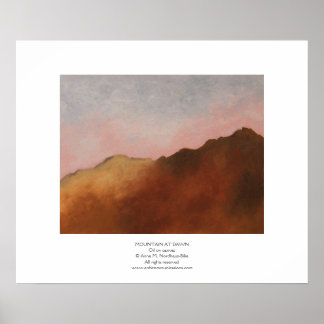 Mountain at Dawn Poster