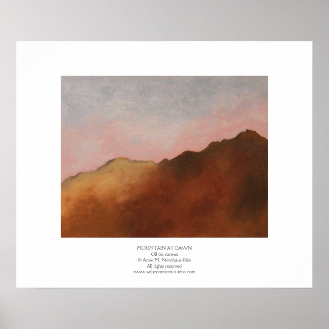 Mountain at Dawn Poster (Front)