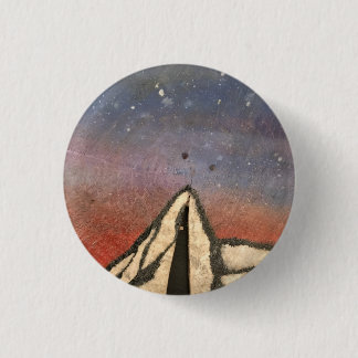 Mountain at night 3 cm round badge