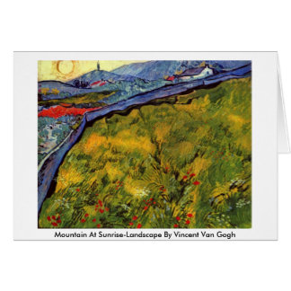 Mountain At Sunrise-Landscape By Vincent Van Gogh