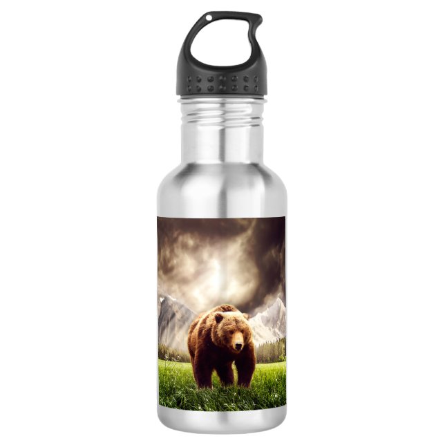 Mountain Bear 532 Ml Water Bottle (Front)