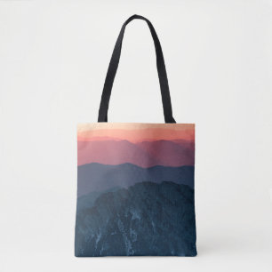 mountain beautiful sunset  tote bag
