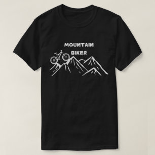 Mountain Bike Adventure ,Bold Biker Design , T-Shirt