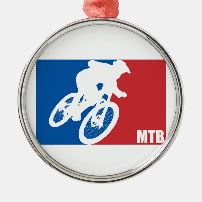 Mountain Bike All-Star Metal Tree Decoration (Front)