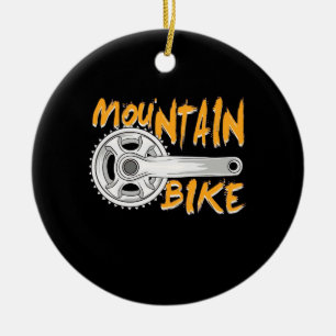 Mountain Bike Art Ceramic Tree Decoration