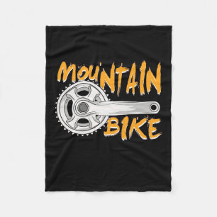 Mountain Bike Art Fleece Blanket