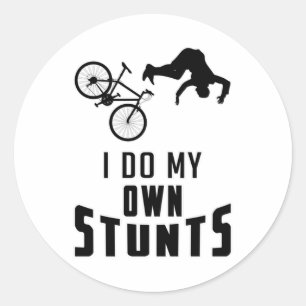 Mountain Bike Biking Bicycle Downhill Gift Idea Classic Round Sticker