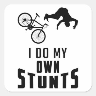 Mountain Bike Biking Bicycle Downhill Gift Idea Square Sticker