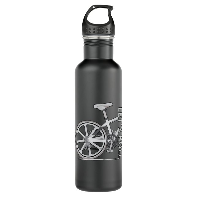 Mountain Bike Biking Bicycle Downhill MTB Gift 710 Ml Water Bottle (Front)