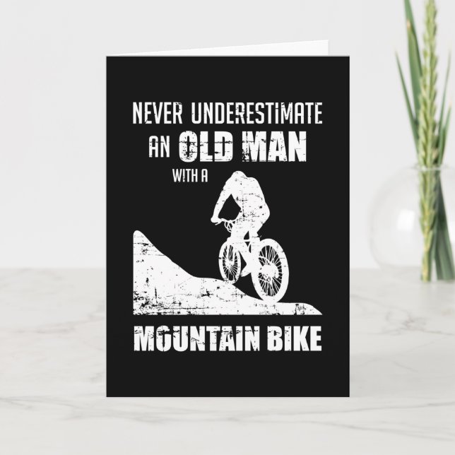 Mountain Bike Biking Bicycle Underestimate Gift Card (Front)
