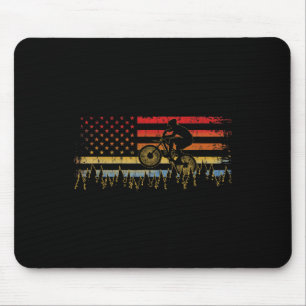 Mountain Bike Biking Biker Tee Gifts For Men Fathe Mouse Mat