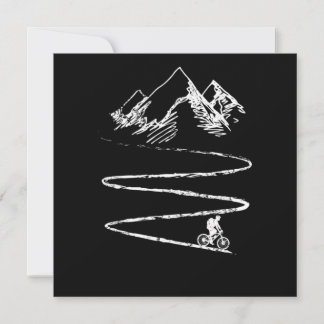 Mountain Bike Biking Cyclist MTB Gift Invitation